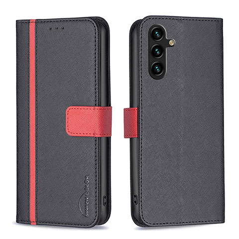 Coque Portefeuille Livre Cuir Etui Clapet B13F pour Samsung Galaxy A04s Noir