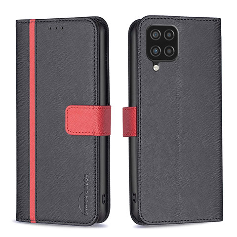 Coque Portefeuille Livre Cuir Etui Clapet B13F pour Samsung Galaxy A12 5G Noir