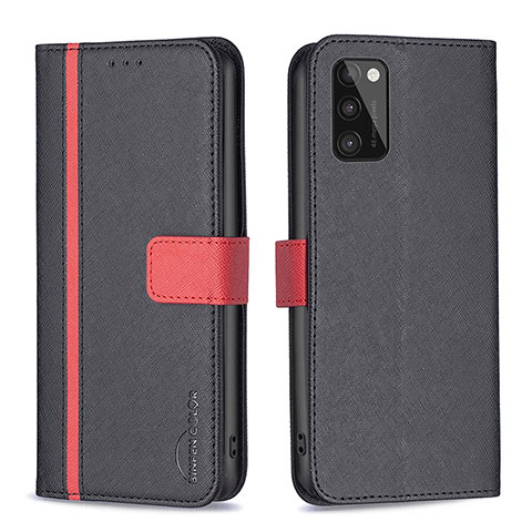 Coque Portefeuille Livre Cuir Etui Clapet B13F pour Samsung Galaxy A41 Noir