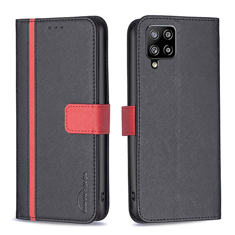 Coque Portefeuille Livre Cuir Etui Clapet B13F pour Samsung Galaxy A42 5G Noir