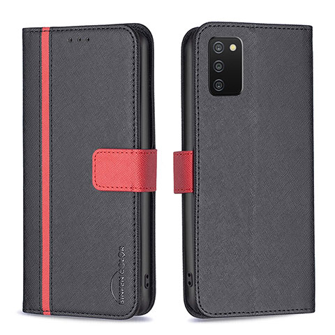 Coque Portefeuille Livre Cuir Etui Clapet B13F pour Samsung Galaxy M02s Noir