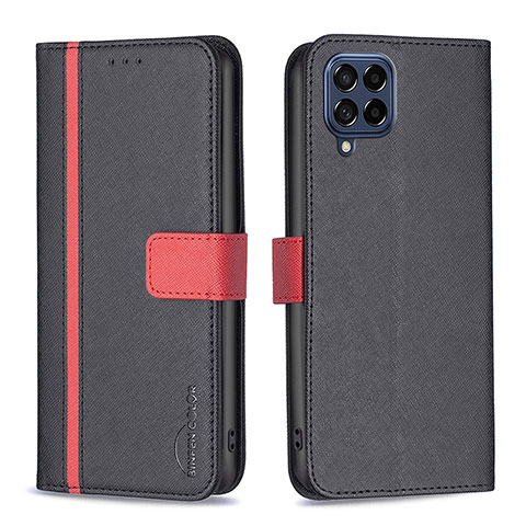 Coque Portefeuille Livre Cuir Etui Clapet B13F pour Samsung Galaxy M53 5G Noir