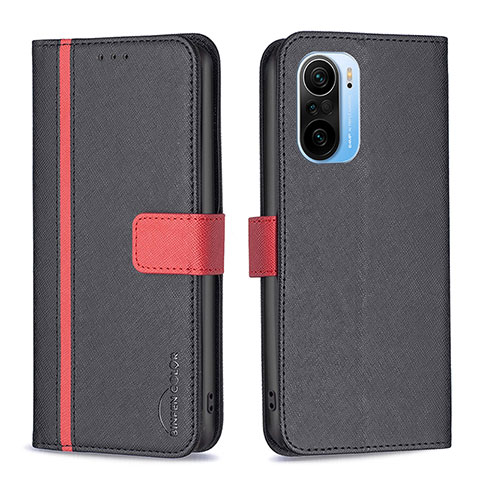 Coque Portefeuille Livre Cuir Etui Clapet B13F pour Xiaomi Mi 11X 5G Noir