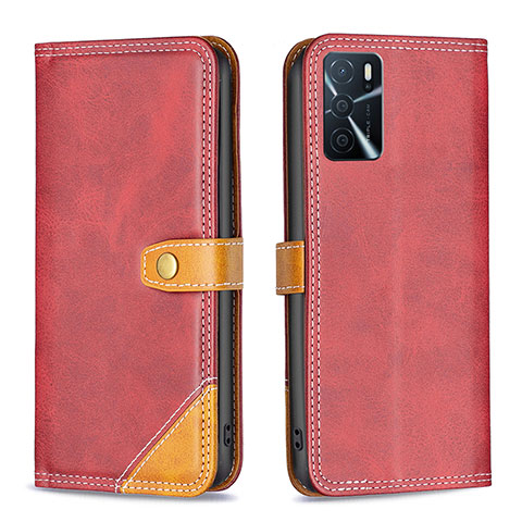 Coque Portefeuille Livre Cuir Etui Clapet B14F pour Oppo A16s Rouge