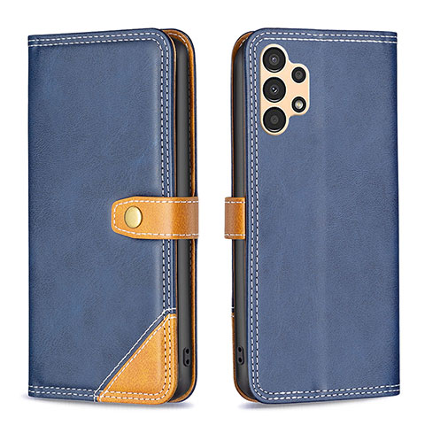 Coque Portefeuille Livre Cuir Etui Clapet B14F pour Samsung Galaxy A13 4G Bleu