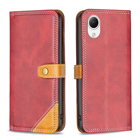 Coque Portefeuille Livre Cuir Etui Clapet B14F pour Samsung Galaxy A23e 5G Rouge