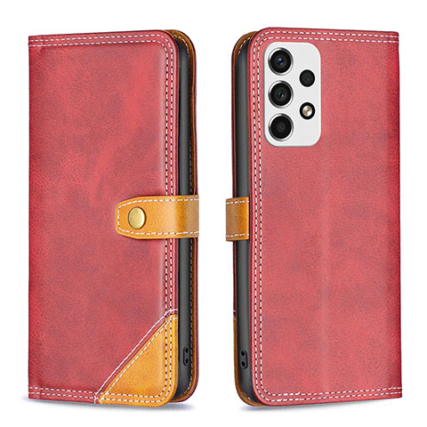 Coque Portefeuille Livre Cuir Etui Clapet B14F pour Samsung Galaxy A53 5G Rouge