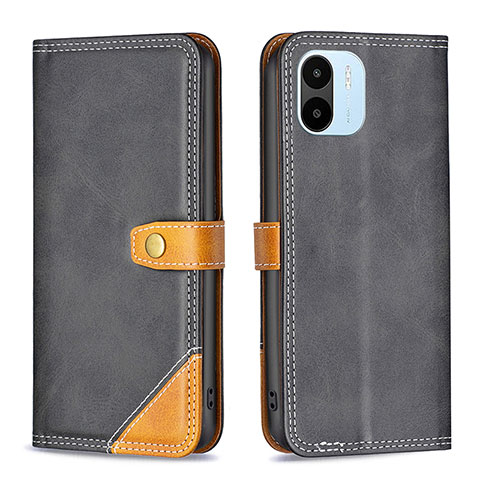 Coque Portefeuille Livre Cuir Etui Clapet B14F pour Xiaomi Poco C50 Noir