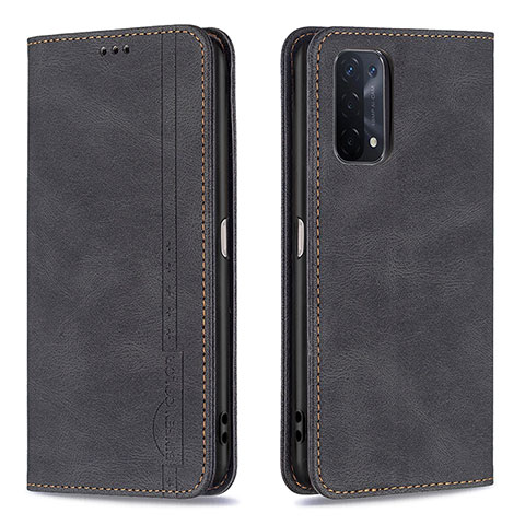 Coque Portefeuille Livre Cuir Etui Clapet B15F pour Oppo A54 5G Noir