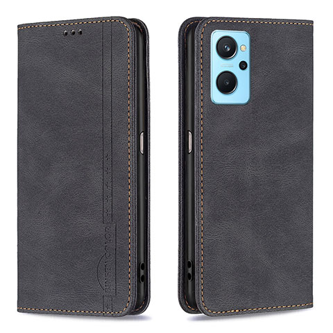 Coque Portefeuille Livre Cuir Etui Clapet B15F pour Oppo K10 4G Noir