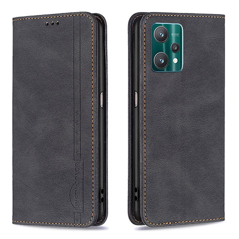 Coque Portefeuille Livre Cuir Etui Clapet B15F pour Realme 9 5G Noir