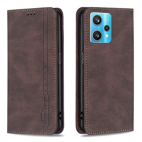 Coque Portefeuille Livre Cuir Etui Clapet B15F pour Realme Narzo 50 Pro 5G Marron