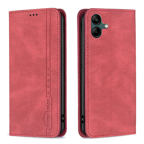 Coque Portefeuille Livre Cuir Etui Clapet B15F pour Samsung Galaxy A04 4G Rouge