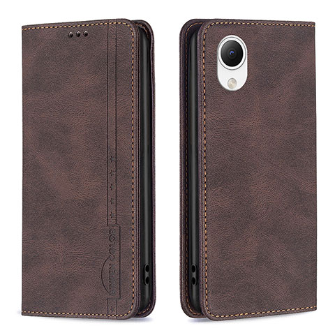 Coque Portefeuille Livre Cuir Etui Clapet B15F pour Samsung Galaxy A23 5G SC-56C Marron