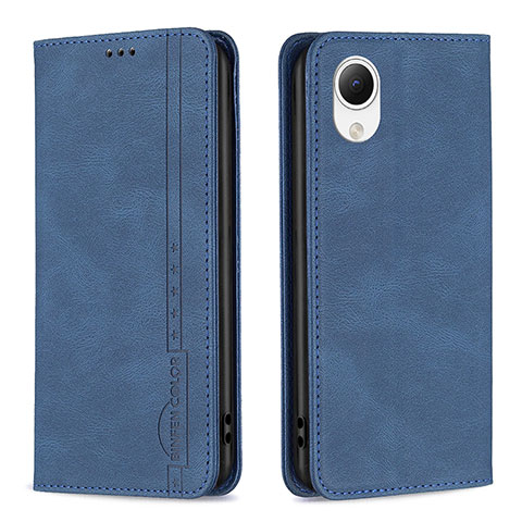 Coque Portefeuille Livre Cuir Etui Clapet B15F pour Samsung Galaxy A23e 5G Bleu