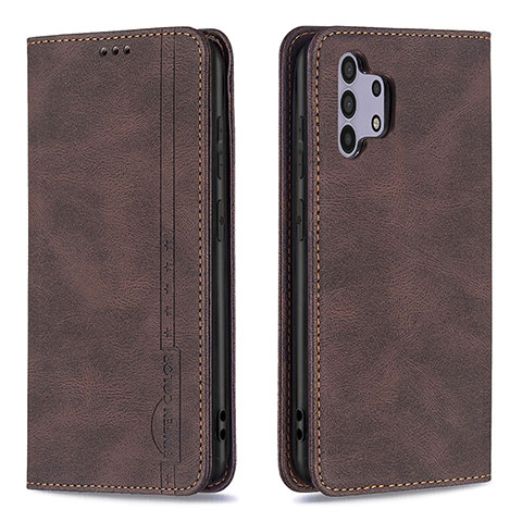 Coque Portefeuille Livre Cuir Etui Clapet B15F pour Samsung Galaxy A32 4G Marron