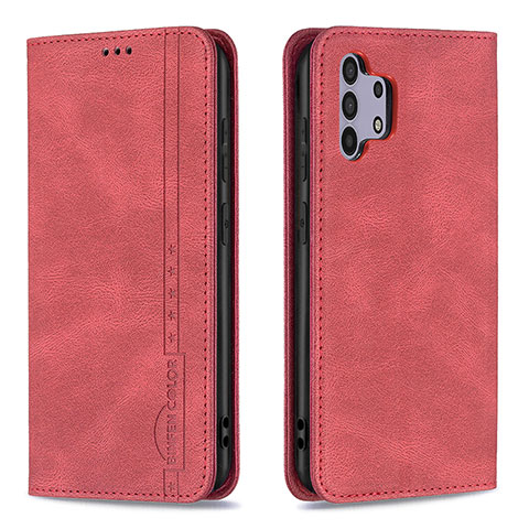 Coque Portefeuille Livre Cuir Etui Clapet B15F pour Samsung Galaxy A32 4G Rouge