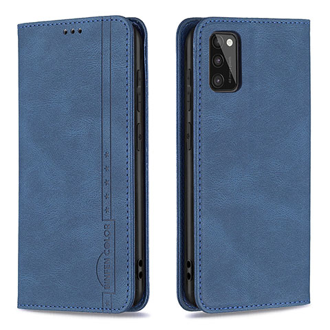 Coque Portefeuille Livre Cuir Etui Clapet B15F pour Samsung Galaxy A41 Bleu