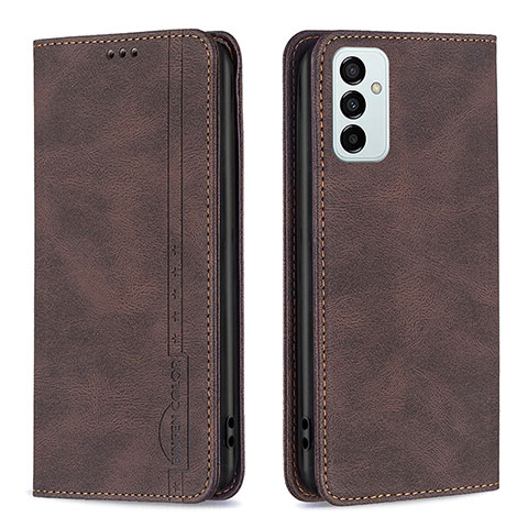 Coque Portefeuille Livre Cuir Etui Clapet B15F pour Samsung Galaxy F23 5G Marron