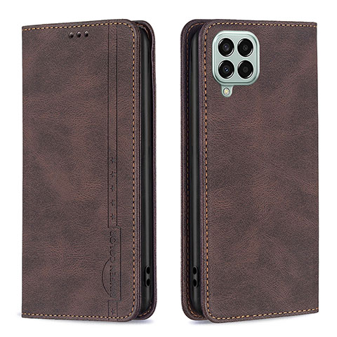 Coque Portefeuille Livre Cuir Etui Clapet B15F pour Samsung Galaxy M33 5G Marron