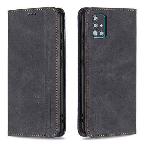 Coque Portefeuille Livre Cuir Etui Clapet B15F pour Samsung Galaxy M40S Noir