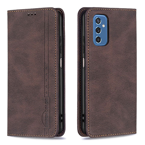 Coque Portefeuille Livre Cuir Etui Clapet B15F pour Samsung Galaxy M52 5G Marron