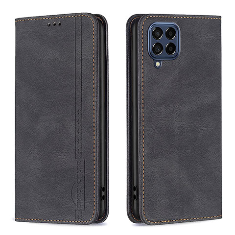 Coque Portefeuille Livre Cuir Etui Clapet B15F pour Samsung Galaxy M53 5G Noir