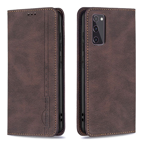 Coque Portefeuille Livre Cuir Etui Clapet B15F pour Samsung Galaxy S20 FE (2022) 5G Marron