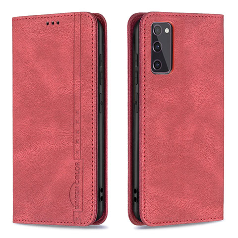 Coque Portefeuille Livre Cuir Etui Clapet B15F pour Samsung Galaxy S20 FE (2022) 5G Rouge