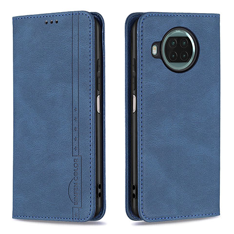 Coque Portefeuille Livre Cuir Etui Clapet B15F pour Xiaomi Mi 10i 5G Bleu