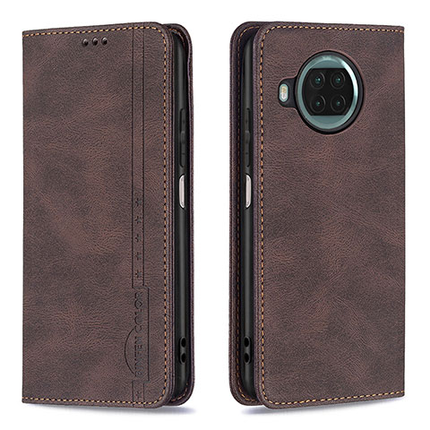 Coque Portefeuille Livre Cuir Etui Clapet B15F pour Xiaomi Mi 10i 5G Marron