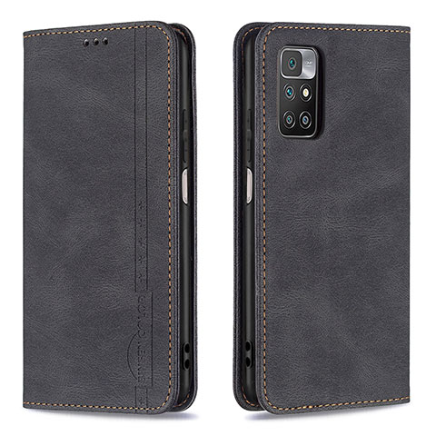 Coque Portefeuille Livre Cuir Etui Clapet B15F pour Xiaomi Redmi 10 (2022) Noir