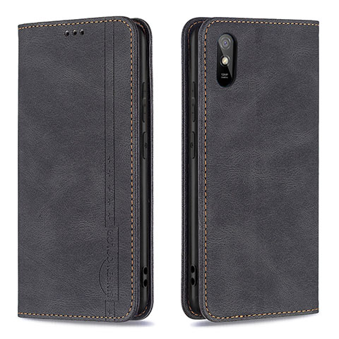 Coque Portefeuille Livre Cuir Etui Clapet B15F pour Xiaomi Redmi 9i Noir