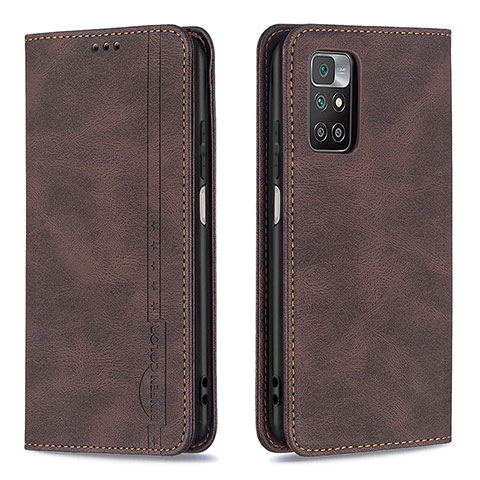 Coque Portefeuille Livre Cuir Etui Clapet B15F pour Xiaomi Redmi Note 11 4G (2021) Marron