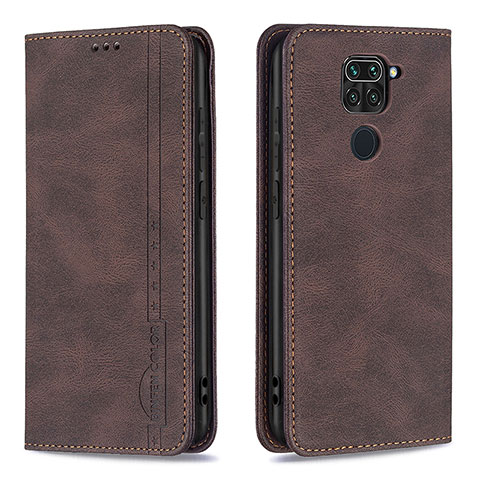 Coque Portefeuille Livre Cuir Etui Clapet B15F pour Xiaomi Redmi Note 9 Marron