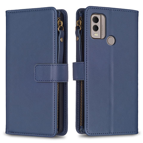 Coque Portefeuille Livre Cuir Etui Clapet B16F pour Nokia C22 Bleu