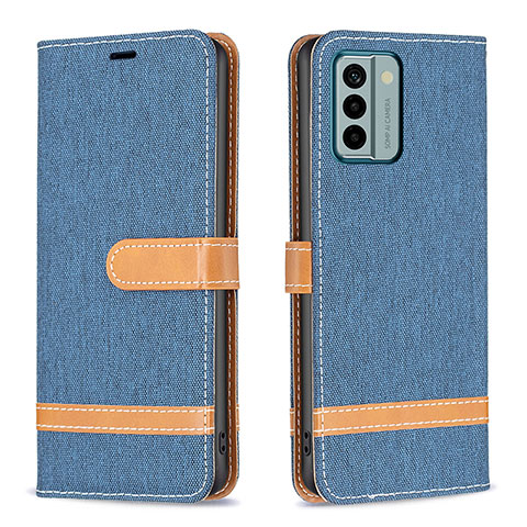 Coque Portefeuille Livre Cuir Etui Clapet B16F pour Nokia G22 Bleu Ciel