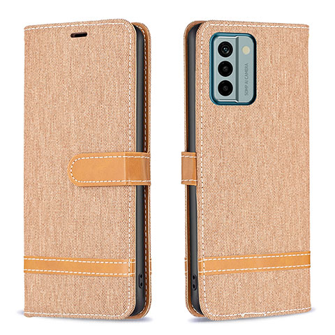 Coque Portefeuille Livre Cuir Etui Clapet B16F pour Nokia G22 Or