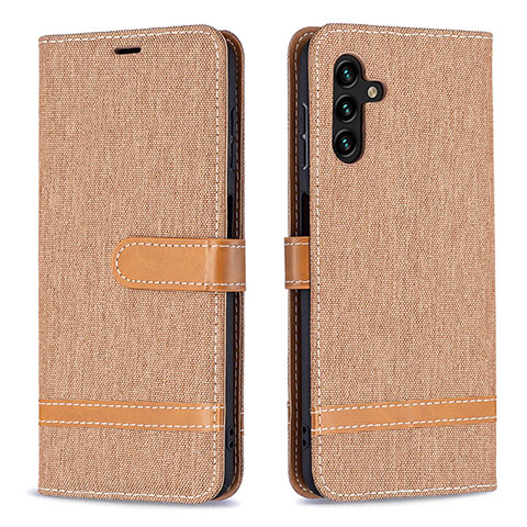 Coque Portefeuille Livre Cuir Etui Clapet B16F pour Samsung Galaxy A04s Or