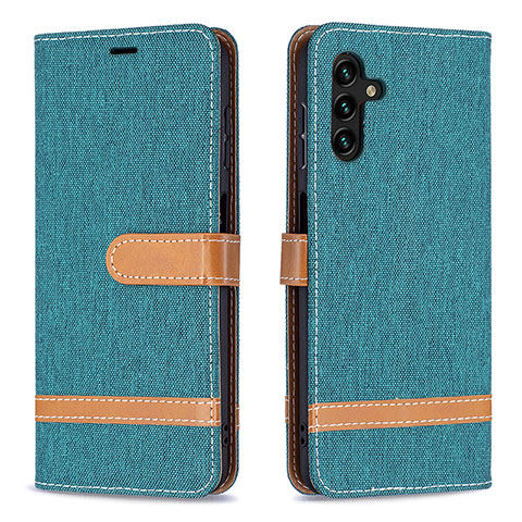 Coque Portefeuille Livre Cuir Etui Clapet B16F pour Samsung Galaxy A04s Vert