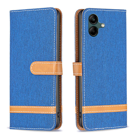 Coque Portefeuille Livre Cuir Etui Clapet B16F pour Samsung Galaxy A05 Bleu