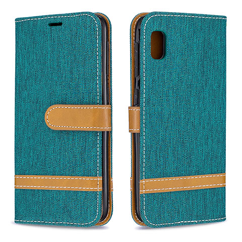 Coque Portefeuille Livre Cuir Etui Clapet B16F pour Samsung Galaxy A10e Vert