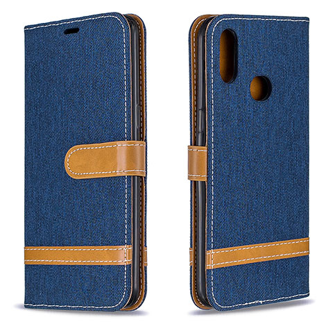 Coque Portefeuille Livre Cuir Etui Clapet B16F pour Samsung Galaxy A10s Bleu Royal