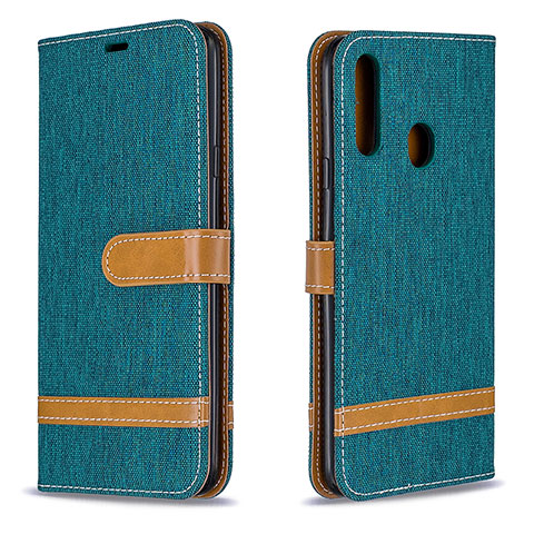 Coque Portefeuille Livre Cuir Etui Clapet B16F pour Samsung Galaxy A20s Vert