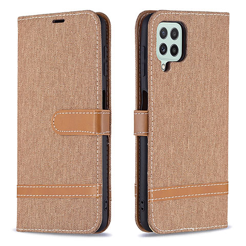 Coque Portefeuille Livre Cuir Etui Clapet B16F pour Samsung Galaxy A22 4G Or