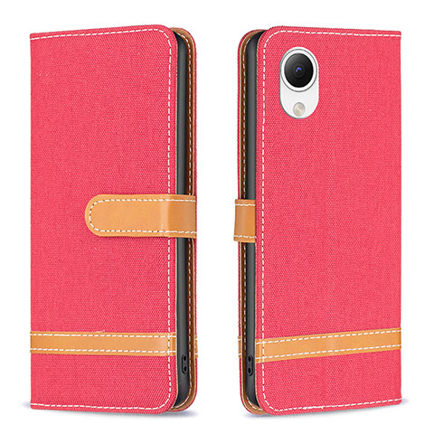 Coque Portefeuille Livre Cuir Etui Clapet B16F pour Samsung Galaxy A23s Rouge