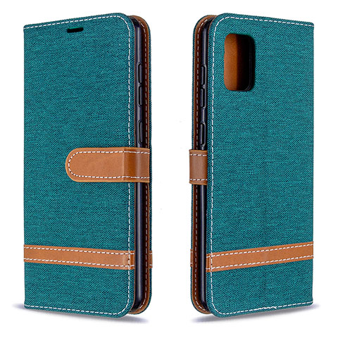 Coque Portefeuille Livre Cuir Etui Clapet B16F pour Samsung Galaxy A31 Vert