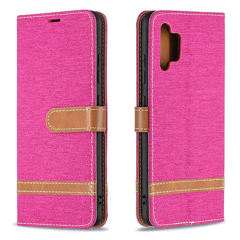 Coque Portefeuille Livre Cuir Etui Clapet B16F pour Samsung Galaxy A32 4G Rose Rouge