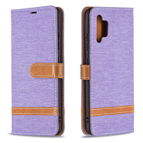 Coque Portefeuille Livre Cuir Etui Clapet B16F pour Samsung Galaxy A32 4G Violet Clair