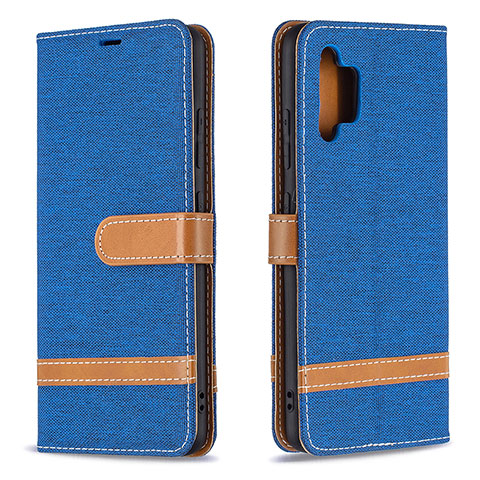 Coque Portefeuille Livre Cuir Etui Clapet B16F pour Samsung Galaxy A32 5G Bleu